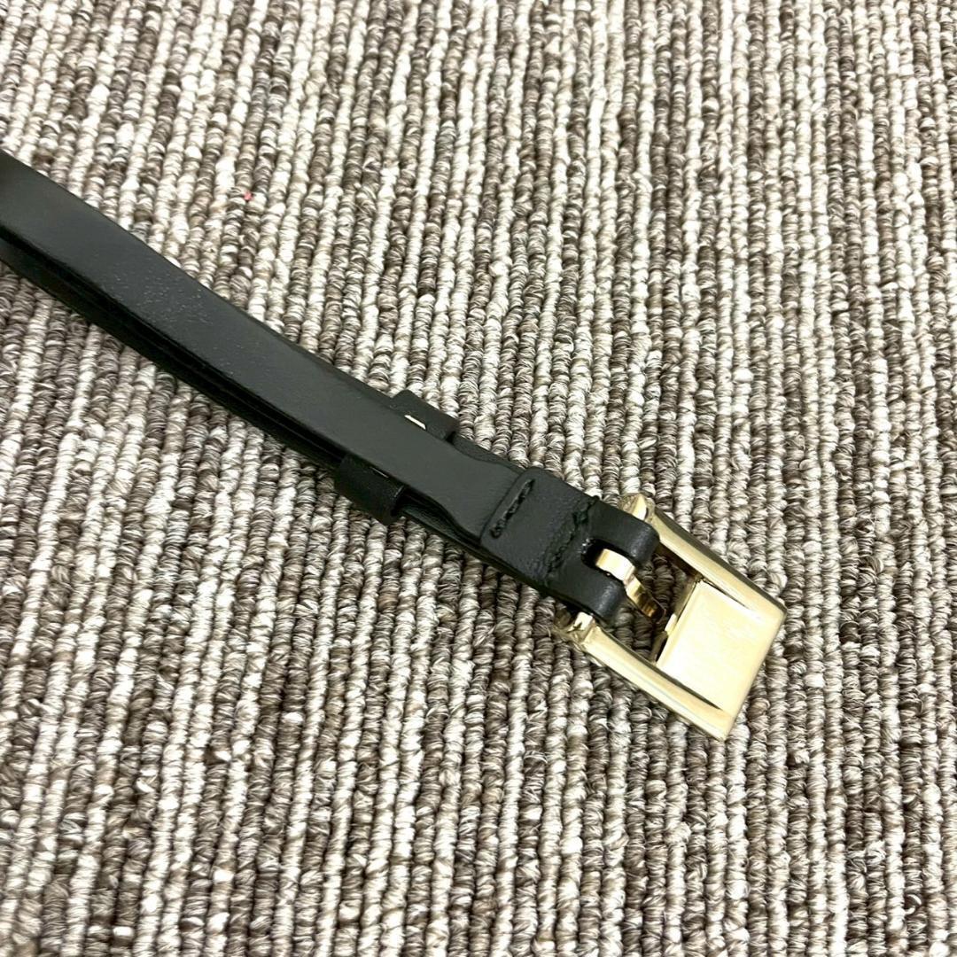 超美品 GUCCI グッチ SV金具 レザー ベルト ブラック ロゴ 超美品 GUCCI グッチ SV金具 レザー ベルト ブラック ロゴ