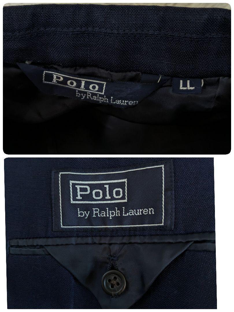 美品 XL/POLO RALPH LAUREN リネン100% テーラードジャケット LL