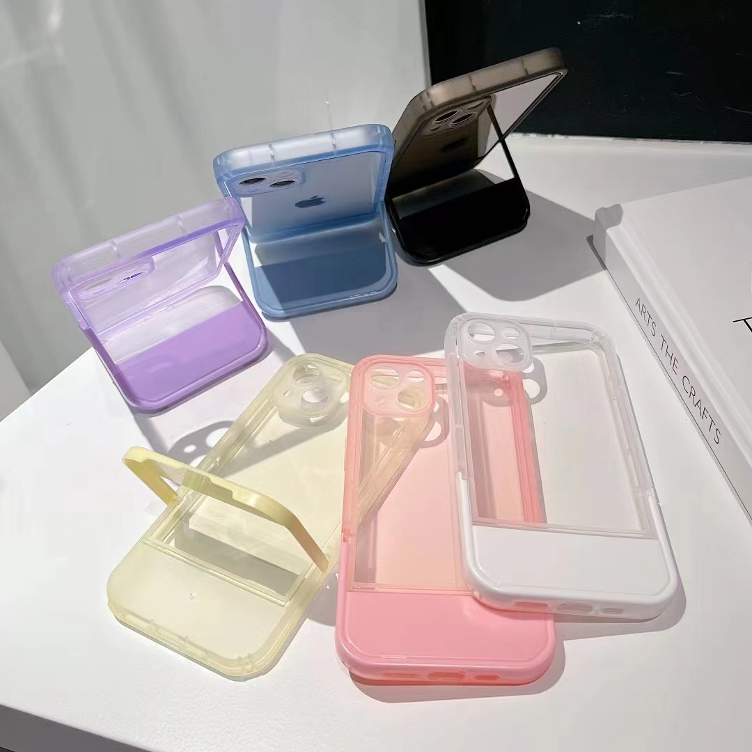 iphone13proケース カーバー スタンド付き　半透明　お洒落　韓国　軽量 ケース 耐衝撃 高品質 ブラック250