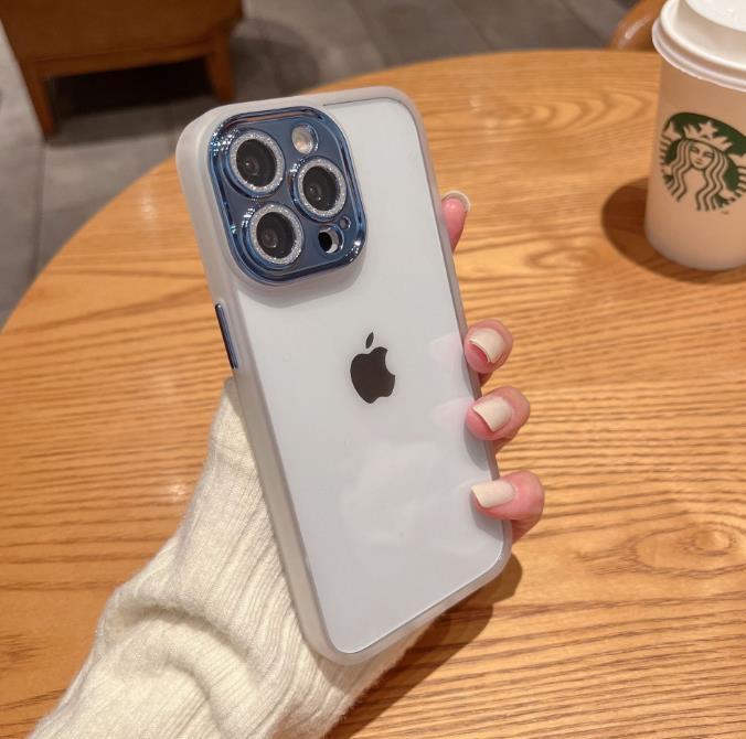 iphone11ケース カーバー レンズ保護付き　透明　お洒落　韓国　軽量 ケース 耐衝撃 高品質 ホワイト156