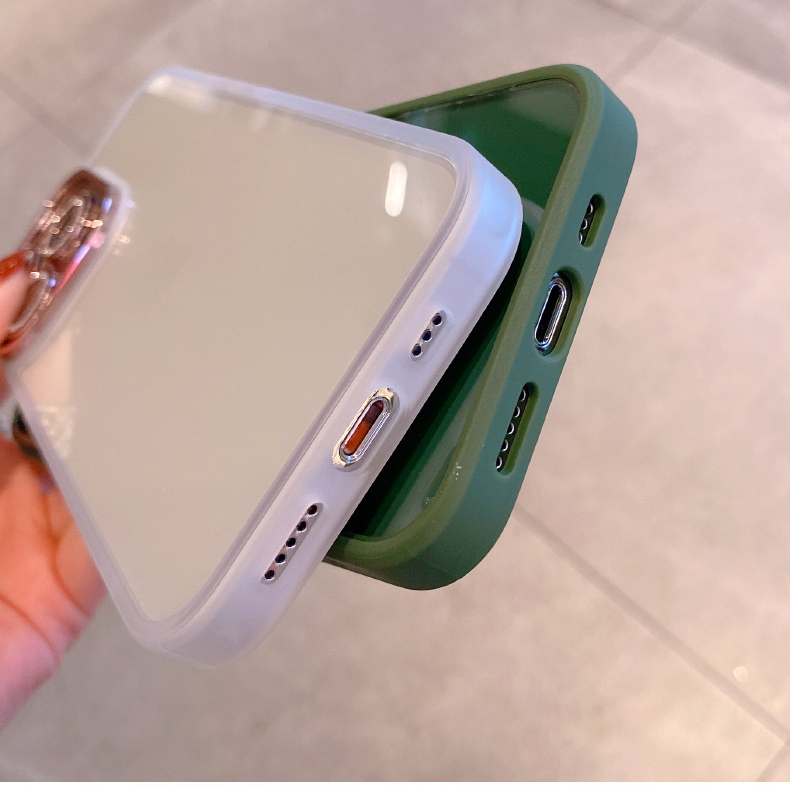 iphone15proケース カーバー レンズ保護付き　透明　お洒落　韓国　軽量 ケース 耐衝撃 高品質 ブラック135