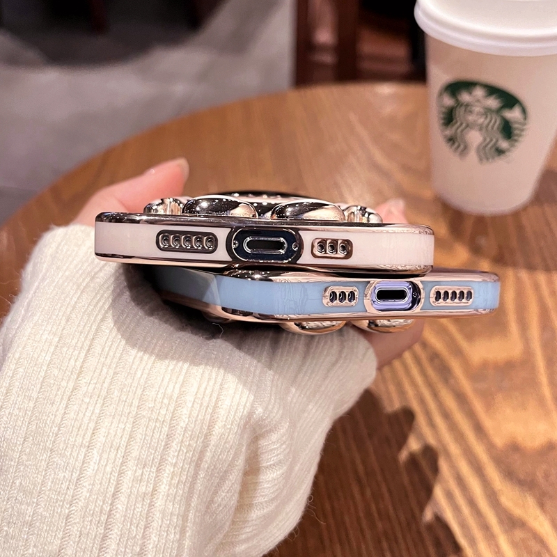 iphone13promaxケース カーバー TPU 可愛　お洒落　韓国　　軽量 ケース 耐衝撃 高品質 ホワイト1
