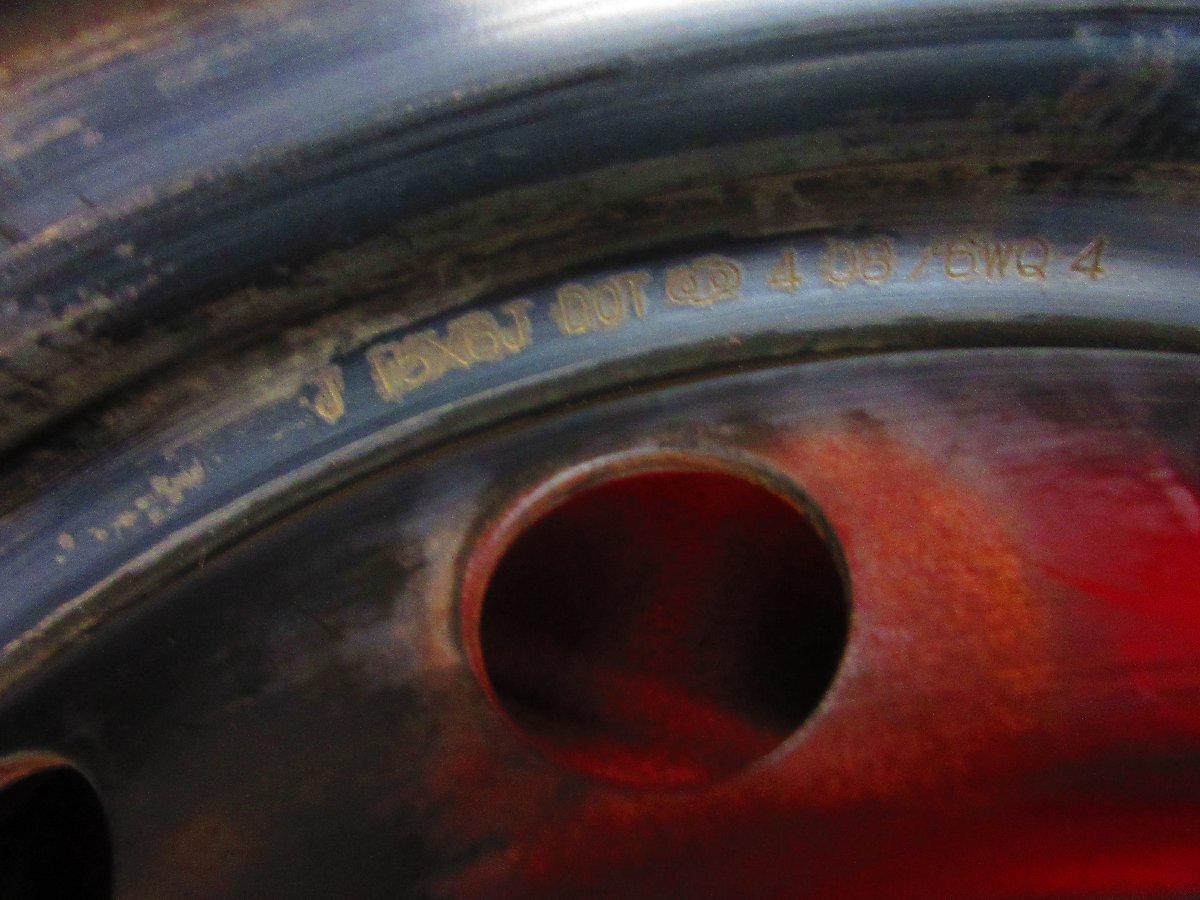 スチール ホイール 4本 トヨタ ヴォクシー ノア 60系 70系 80系 純正 15×6J 5穴 PCD 114.3 +50 ハブ径 60◆51859H-K4_画像8