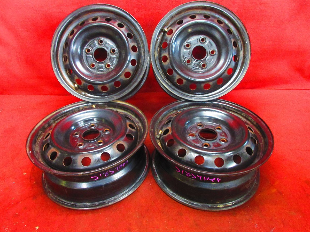 スチール ホイール 4本 トヨタ ヴォクシー ノア 60系 70系 80系 純正 15×6J 5穴 PCD 114.3 +50 ハブ径 60◆51859H-K4_画像1
