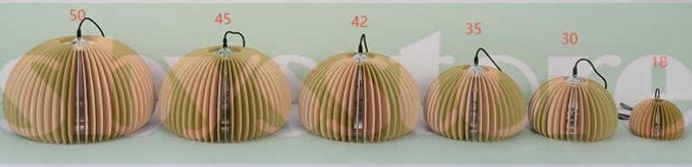 レストラン シャンデリア 天然木制 侘寂風(fēng) 寢室ライト 和風(fēng) 南瓜ランプ バーカウンター インフルエンサー向けライト 三色調(diào)整可能 30cm