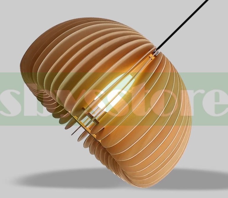 レストラン シャンデリア 天然木制 侘寂風(fēng) 寢室ライト 和風(fēng) 南瓜ランプ バーカウンター インフルエンサー向けライト 三色調(diào)整可能 35cm