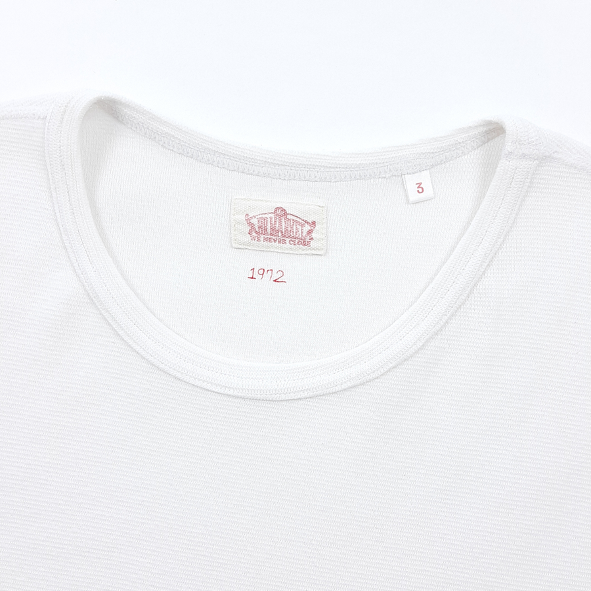 ハリウッドランチマーケット ストレッチフライス Tシャツ 1972 白 3