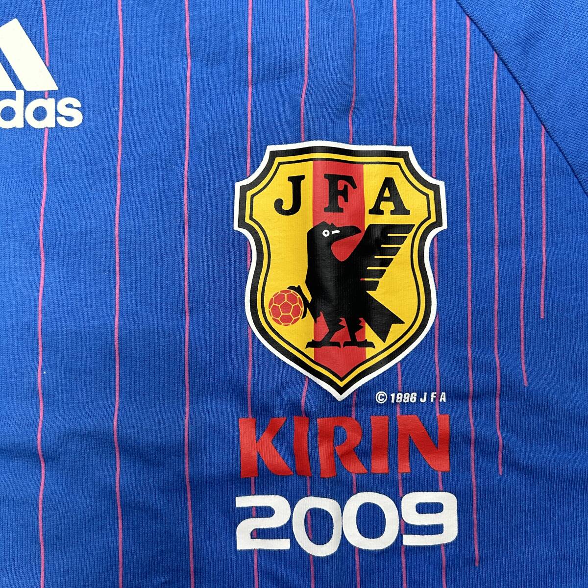 2009 09 日本代表 ユニフォーム Tシャツ なでしこ アディダス L 新品 キリン 勝ちT W杯 応援用 サポーター 澤 長谷川 宮澤 Nadeshiko Japan