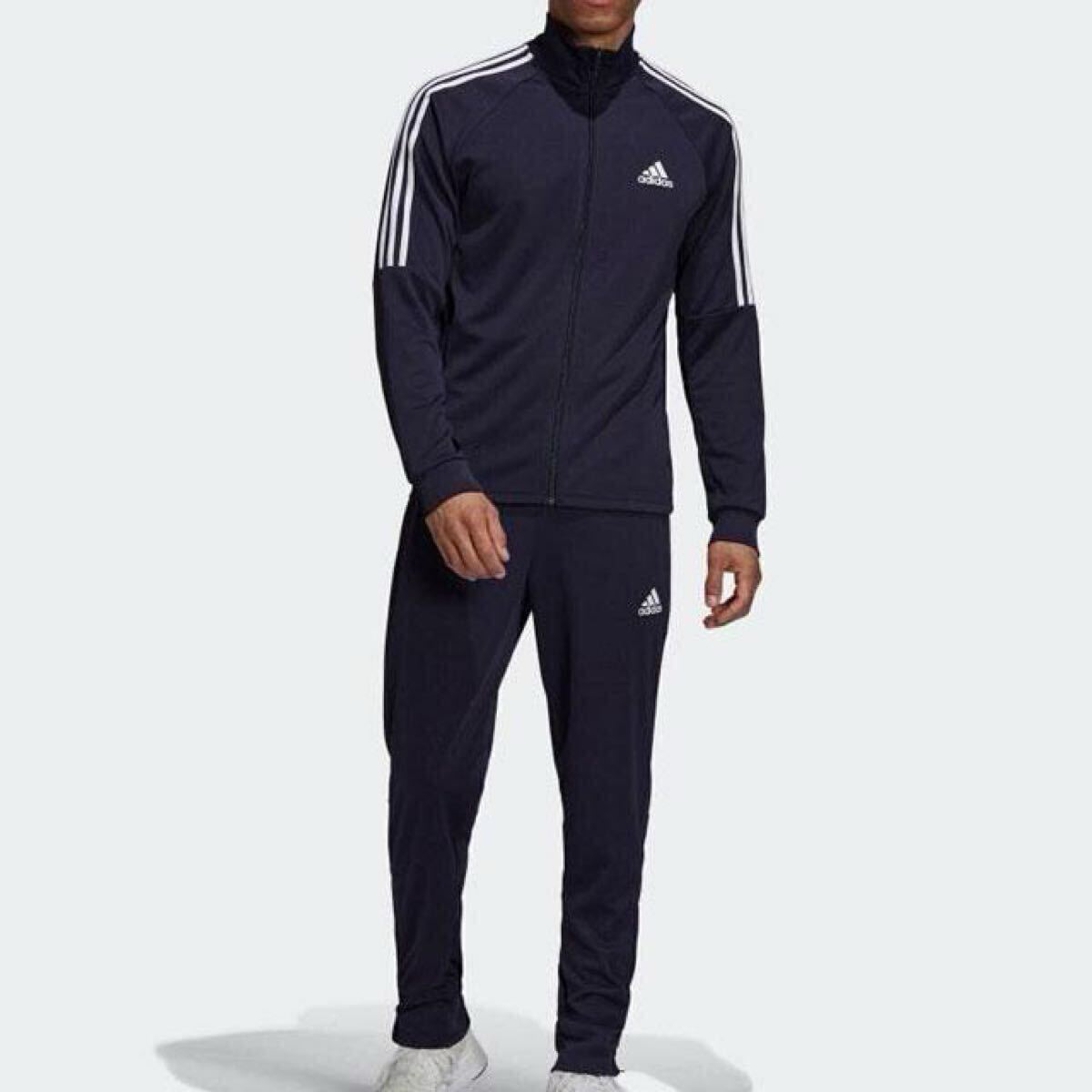 格安送料 XO （2XL）サイズ 新品 adidas アディダス トラックスーツ ジャージ 上下 セットアップ ネイビー スリムフィット XXL GT8802