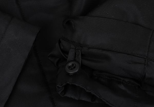 イッセイミヤケISSEY MIYAKE ライナー著脫ステンカラーコート 黒3