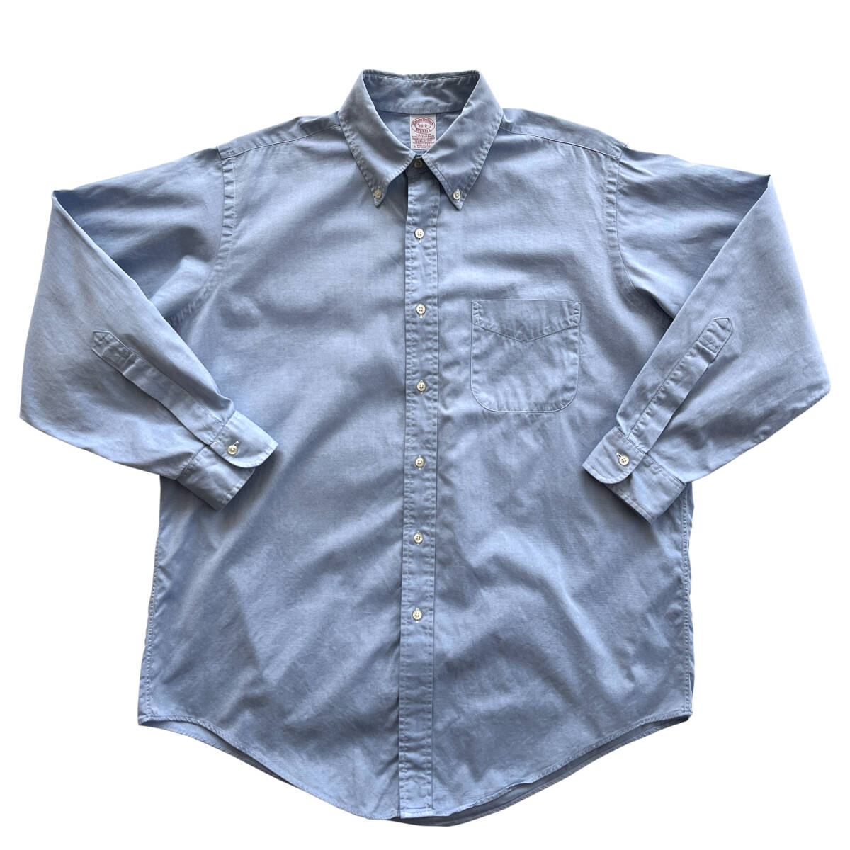 【Vintage】Brooks Brothers ボタンダウンシャツ 16 - 2 ピンポイント オックスフォード ブルー ブルックスブラザーズ MADE IN USA 90s