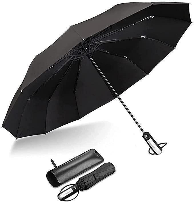 紺色 折りたたみ傘 丈夫yr 大きい メンズ ワンタッチ 自動開閉軽量 コンパクト_画像9