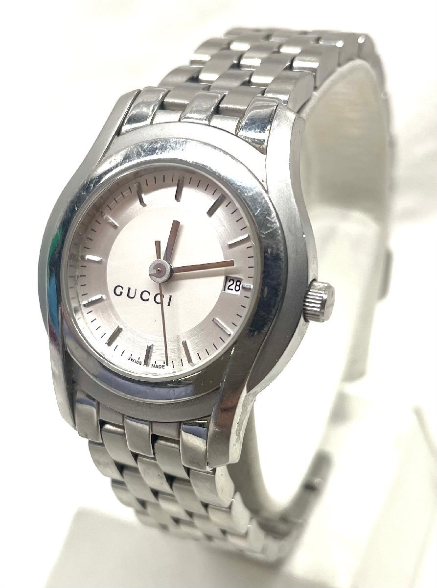 GUCCI グッチ 5500L ホワイト/シルバー文字盤 SS ステンレス