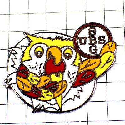 ピンバッジ?フクロウ鳥ミミズク梟◆フランス限定ピンズ◆レアなヴィンテージものピンバッチ