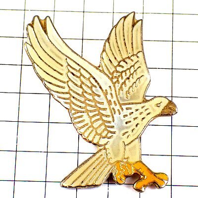 ピンバッジ?白い鷲イーグルわし鳥(niǎo)◆フランス限定ピンズ◆レアなヴィンテージものピンバッチ