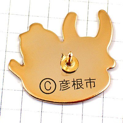 ピンバッジ?ひこにゃん忍者ゆるキャラ白貓マスコット彥根市令和元年◆フランス限定ピンズ◆レアなヴィンテージものピンバッチ