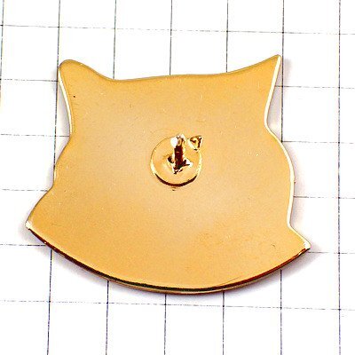 ピンバッジ?真っ直ぐな目のネコ貓◆フランス限定ピンズ◆レアなヴィンテージものピンバッチ