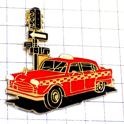  значок * сигнал ... такси машина * Франция ограничение булавка z* редкость . Vintage было использовано булавка bachi