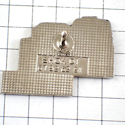  значок * белый грузовик желтый автомобиль транспортировка * Франция ограничение булавка z* редкость . Vintage было использовано булавка bachi