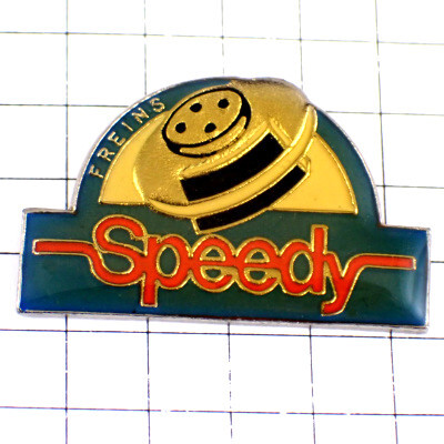  значок * speedy автомобильный товар детали детали * Франция ограничение булавка z* редкость . Vintage было использовано булавка bachi