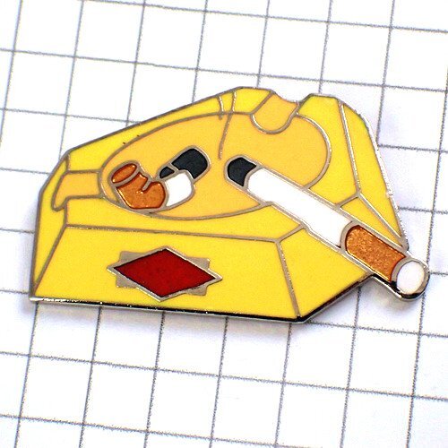 ピンバッジ?灰皿タバコの吸殻たばこ煙草◆フランス限定ピンズ◆レアなヴィンテージものピンバッチ