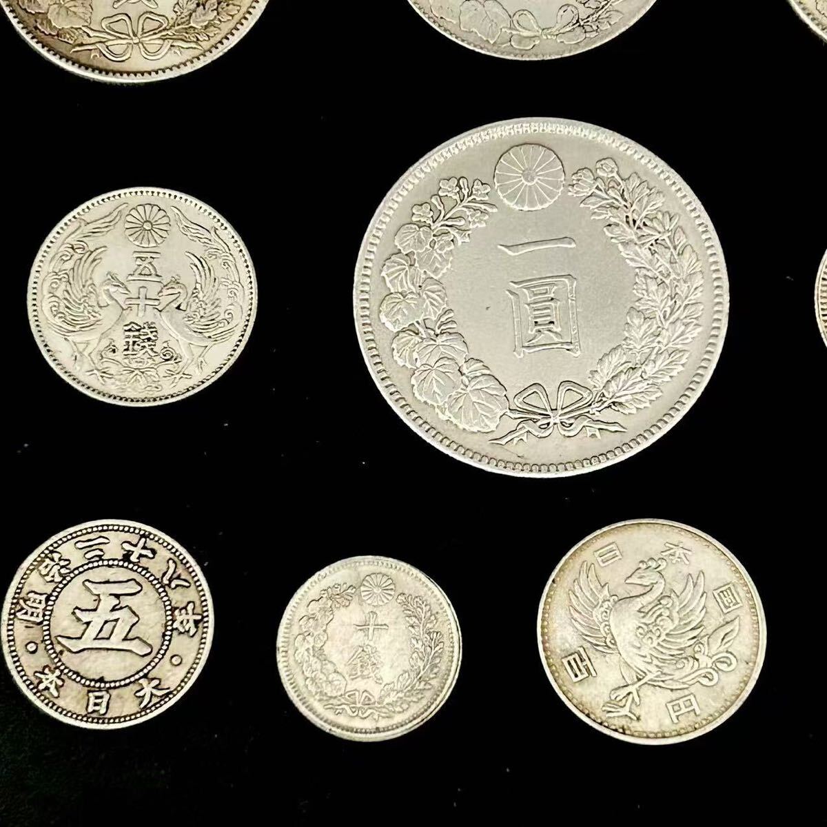 旧貨幣 500円 100円 10円 1円 50銭 5銭 旧貨幣 500円 100円 10円 1円 50銭 5銭