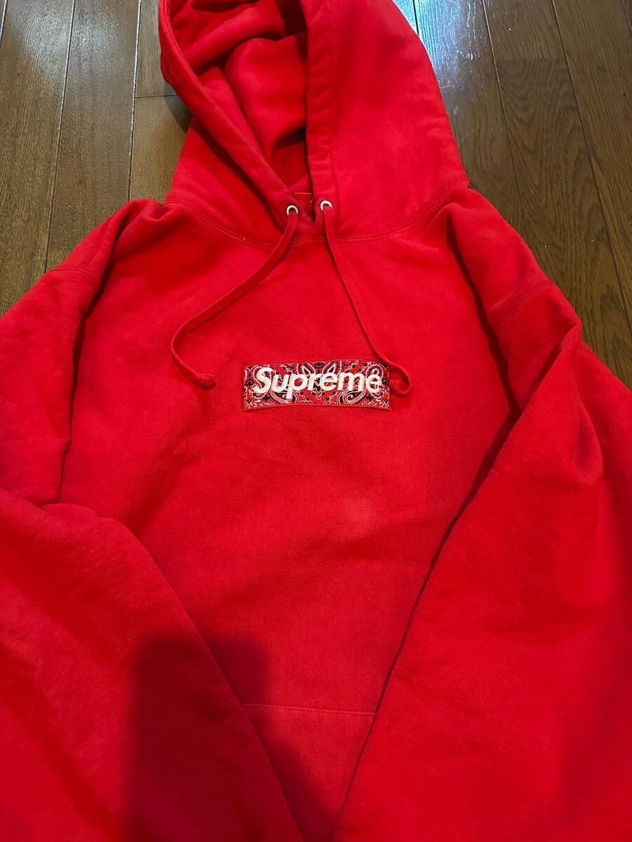 Bandana Box Logo Hooded Sweatshirt (Black) 19fw