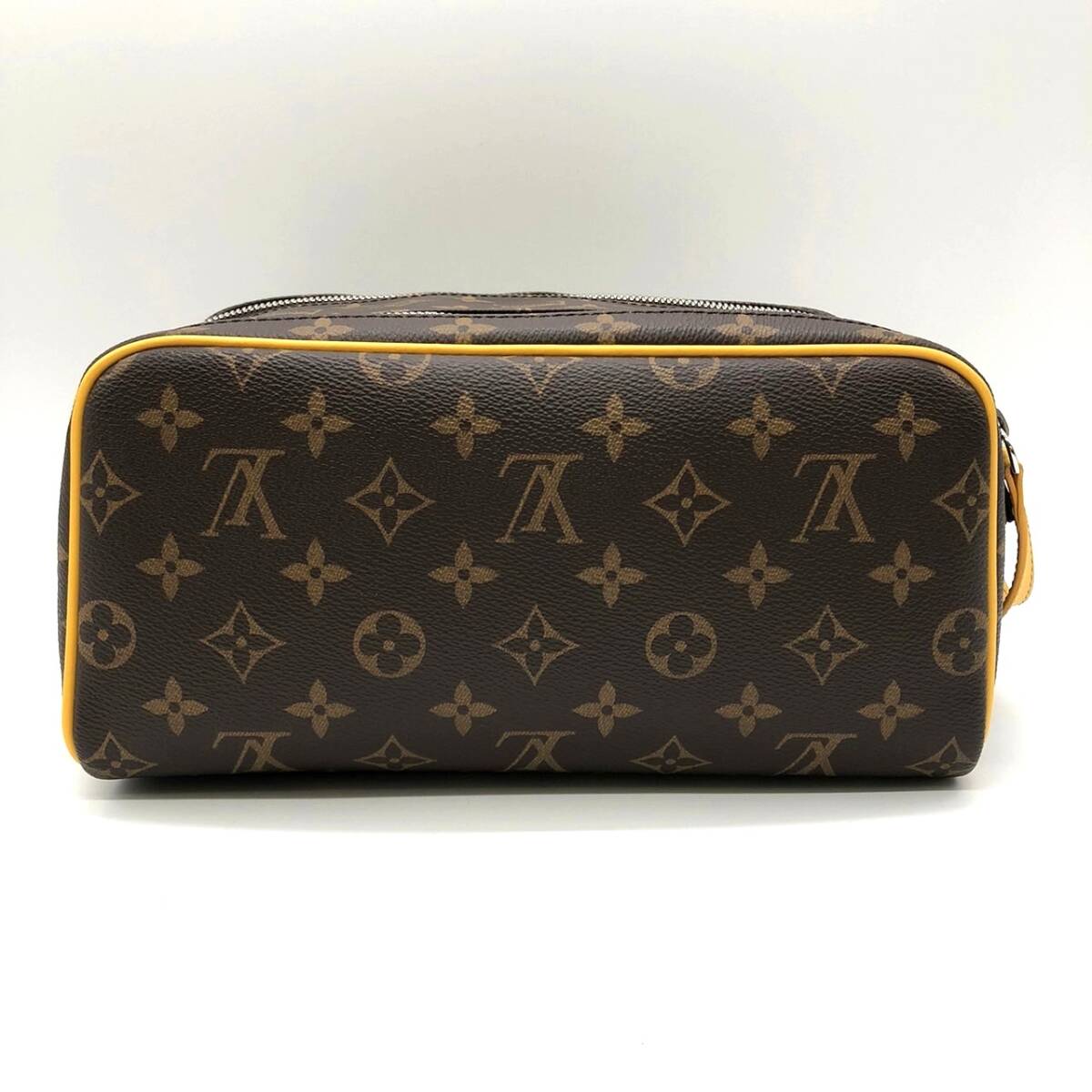 \美品/LOUIS VUITTON ルイ・ヴィトン ドップ・キット M46764 セカンドバッグ モノグラム ブラウン_画像6