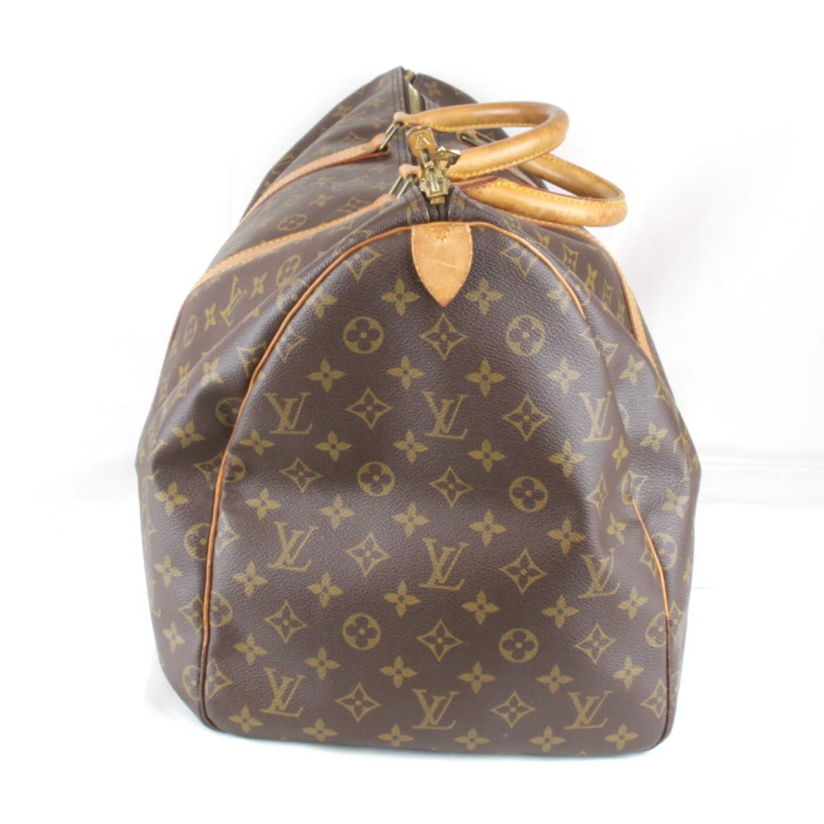  часть с дефектом [USED] LOUIS VUITTON Louis * Vuitton ключ poru55 M41424 сумка "Boston bag" Brown монограмма парусина 