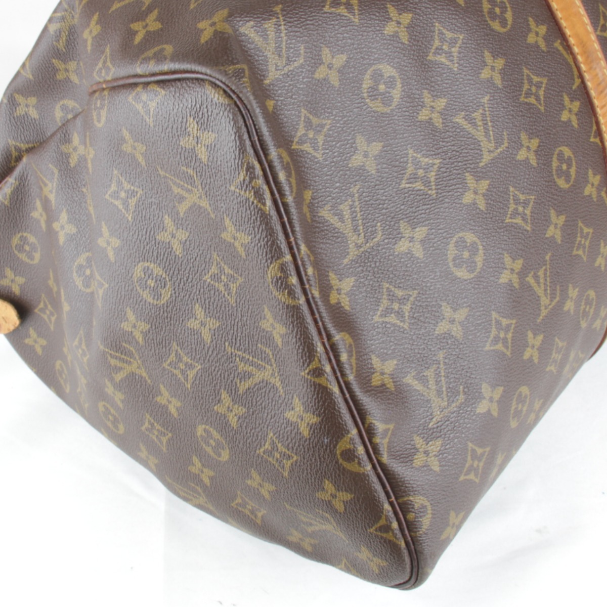  часть с дефектом [USED] LOUIS VUITTON Louis * Vuitton ключ poru55 M41424 сумка "Boston bag" Brown монограмма парусина 