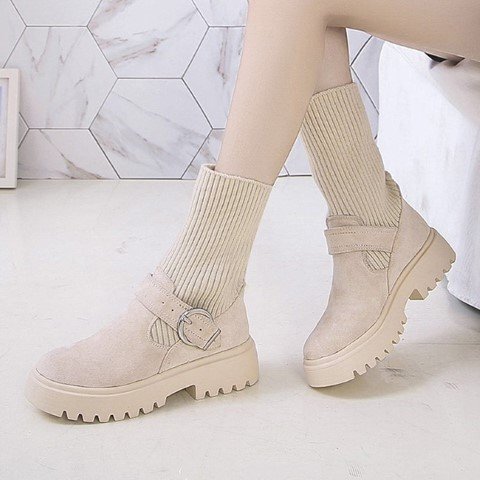  женский engineer boots носки ботинки обувь средний ботинки Short 2way чёрный 23.0cm(36) под кожу / чёрный 
