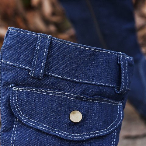  короткие сапоги каблук Denim женская обувь [40]25cm черный 