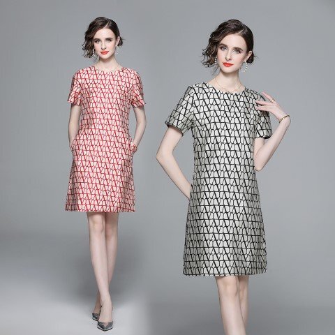 ja карта тканый Mini One-piece короткий рукав платье One-piece 2 следующий ..... родители .2XL красный 