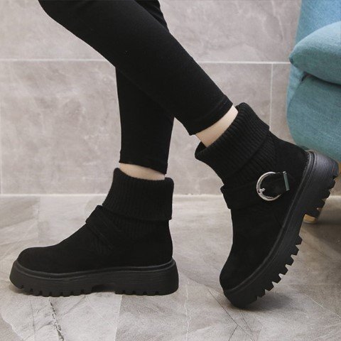  женский engineer boots носки ботинки обувь средний ботинки Short 2way чёрный 25.0cm(40) под замшу / чёрный 