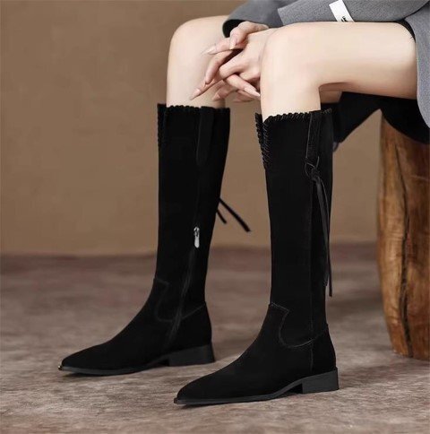  сапоги сапоги средний каблук простой casual выход красивый . женская обувь [40]25cm хаки 