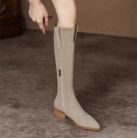  сапоги сапоги средний каблук простой casual выход красивый . женская обувь [40]25cm хаки 