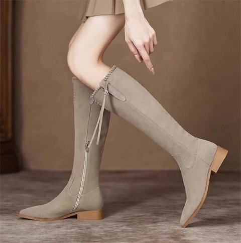  сапоги сапоги средний каблук простой casual выход красивый . женская обувь [40]25cm хаки 