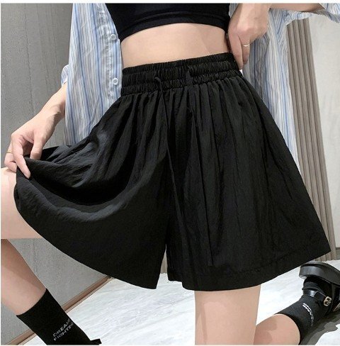 ショートパンツ ミニパンツ ハーフパンツ シンプル カジュアル レディース 5XL ブラック
