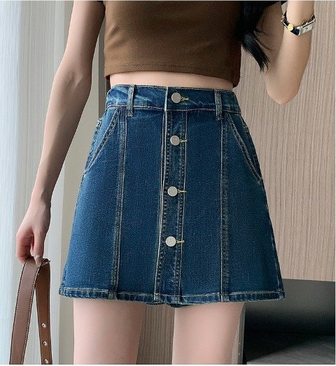 デニムパンツ ショートパンツ ミニパンツ シンプル カジュアル お出かけ レディース 5XL ブルー