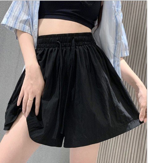 ショートパンツ ミニパンツ ハーフパンツ シンプル カジュアル レディース 5XL ブラック