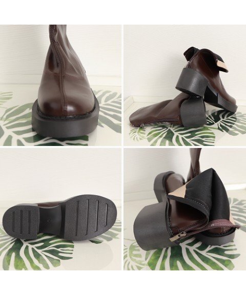  короткие сапоги женский толщина низ обувь прекрасный ножек 24.5cm(39) черный 