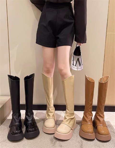  сапоги толщина низ casual простой женская обувь [38]24cm кофе 