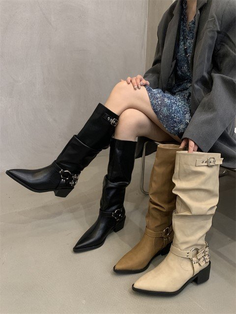 po Inte dotus tuck сапоги [39]24.5cm черный 
