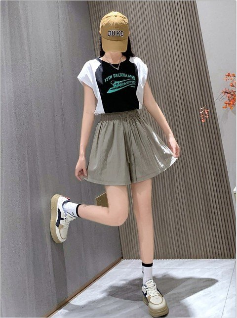 ショートパンツ ミニパンツ ハーフパンツ シンプル カジュアル レディース 5XL ブラック