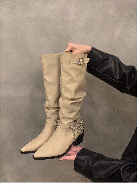 po Inte dotus tuck сапоги [39]24.5cm черный 