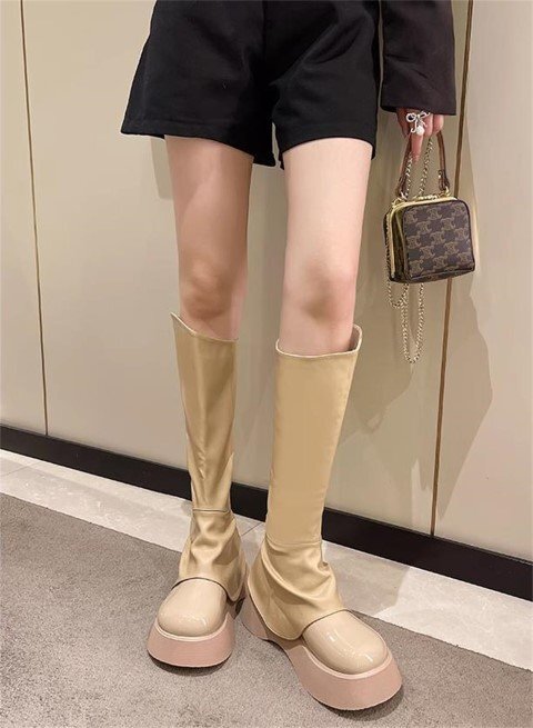  сапоги толщина низ casual простой женская обувь [38]24cm кофе 