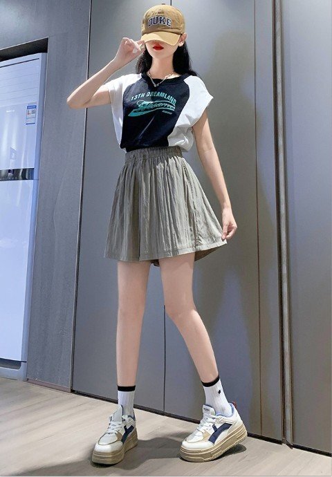 ショートパンツ ミニパンツ ハーフパンツ シンプル カジュアル レディース 5XL ブラック