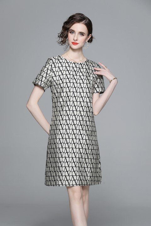 ja карта тканый Mini One-piece короткий рукав платье One-piece 2 следующий ..... родители .2XL красный 