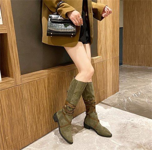 po Inte dotu короткие сапоги сапоги тонкий Western kau Boy ботинки 35 черный ( короткие сапоги )