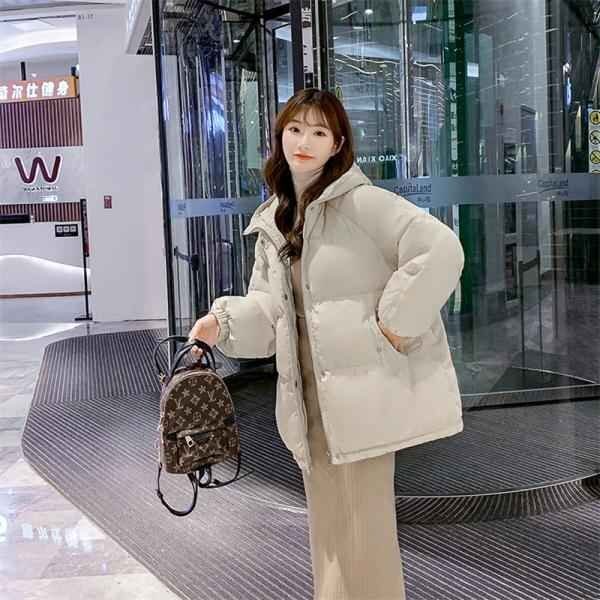 中綿コート アウター フード付き 中綿ジャケット 厚手 暖かい 防寒 秋冬 大きいサイズあり XS A03(パープル)